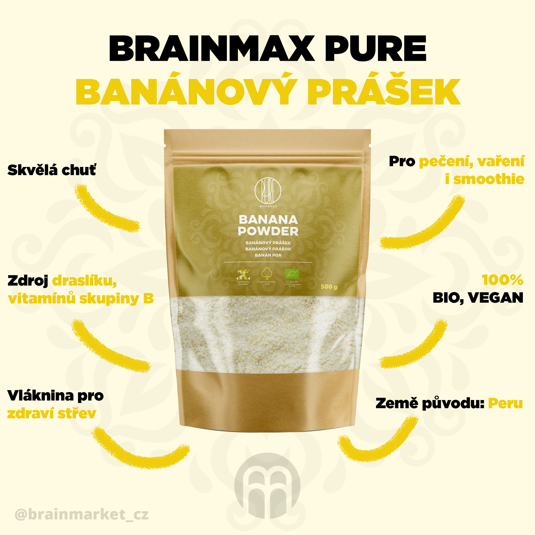 brainmax pure banana powder infographics brainmarket CZ (1)